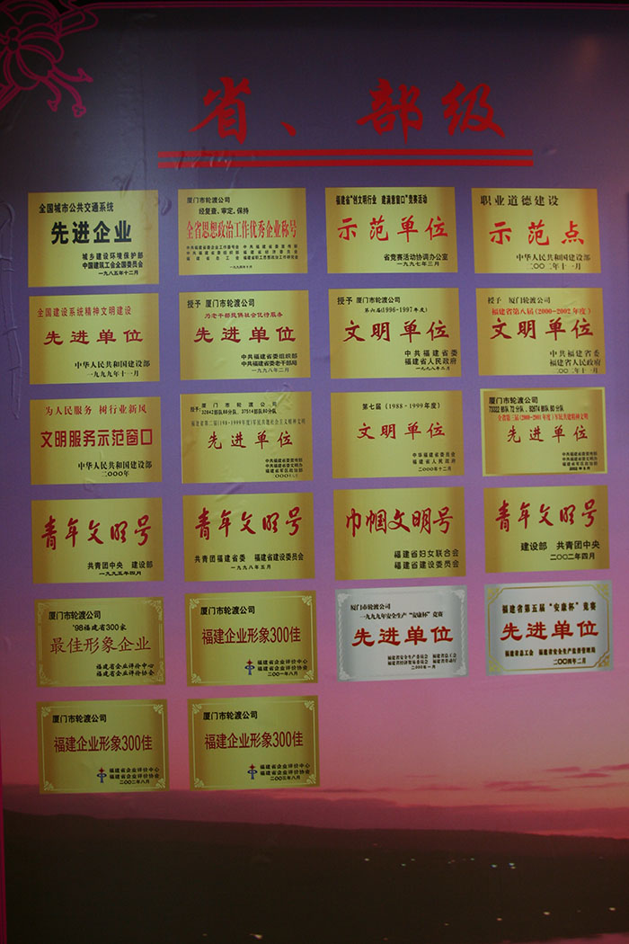 省部級榮譽(yù)